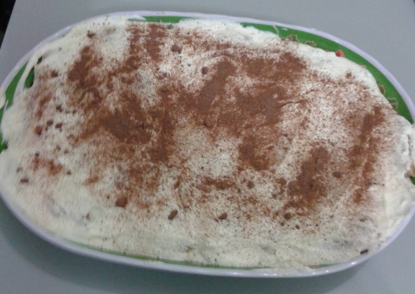 Tiramisú sin huevo