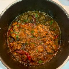 A picture of Mutton curry.