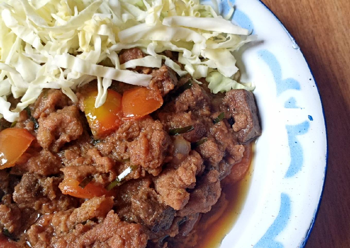 Oseng daging/sate goreng