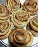 Rolls de canela con nueces