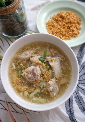 Foto resep Sup ayam hainan