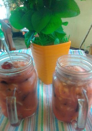 Foto resep Es Timun Suri Selasih Cincau n Kurma
