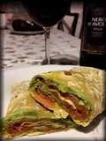 Piadina homemade con avocado e salmone