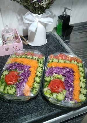 عکسی از دستور دیزاین سالاد فصل 😊🥬🥒🍅🥕