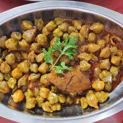 A picture of Fresh Chana Masala Curry / Harbara Chana / Green Chickpeas 💚.