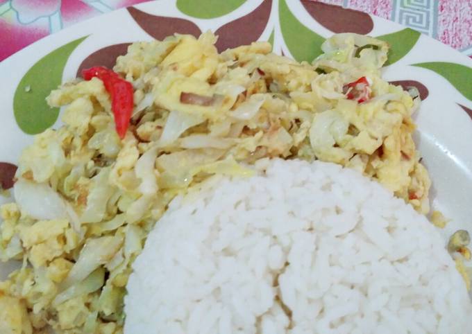 Anti Ribet, Memasak Urak arik telor kubis no ribet Praktis