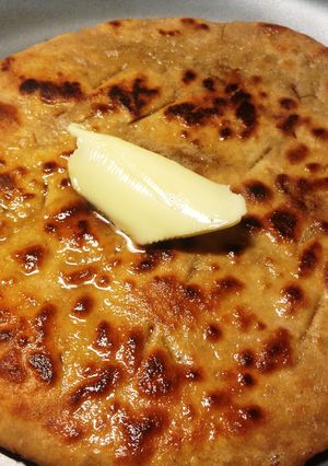 A picture of Khubba Parantha.