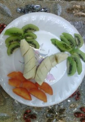 عکسی از دستور تزیین میوه