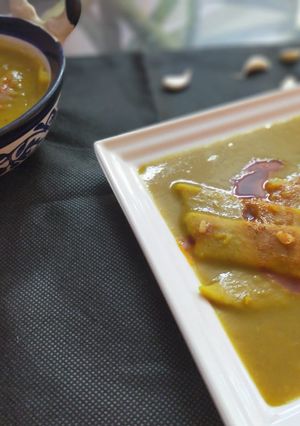 A picture of Dal Dhokli.