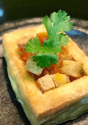 Hình của món Đậu phụ sốt cà chua.