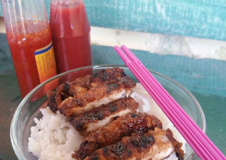Langkah Mudah untuk Menyiapkan Chicken teriyaki rice bowl yang Menggugah Selera