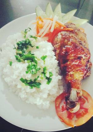 Hình của món Cơm gà nướng.