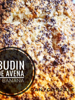 Una foto de Budín de avena y banana