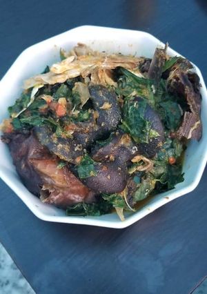 A picture of Uziza soup.