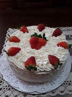 Una foto de Tarta de fresa