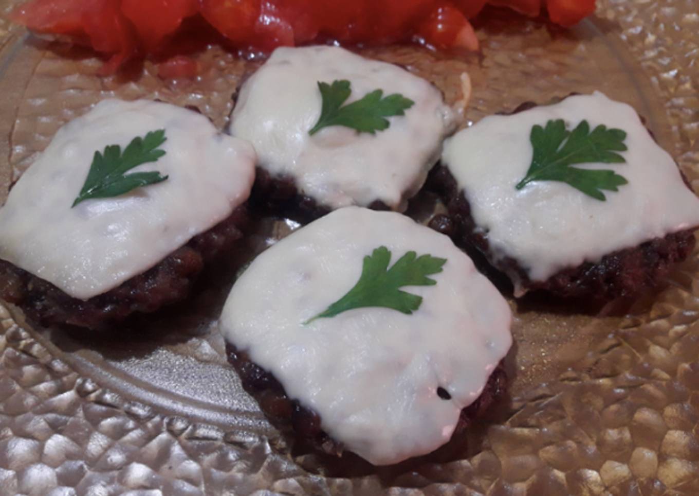 Hamburguesas de carne y lentejas