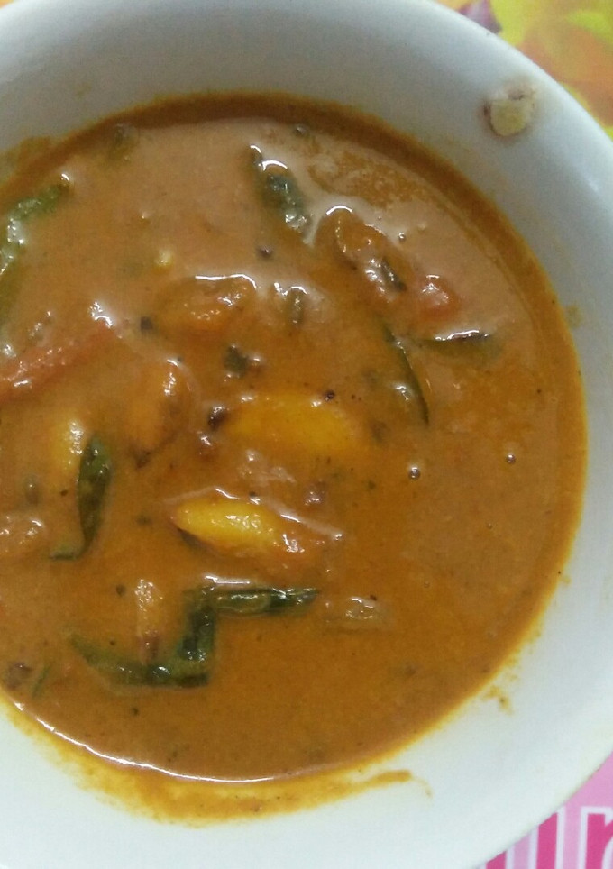 பூண்டு சின்னவெங்காயம் கெட்டி குழம்பு செய்முறை முக்கிய புகைப்படம்