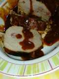 Lagarto com bacon e calabresa