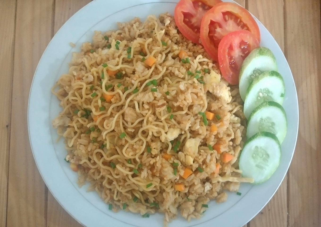 Langkah Mudah untuk Membuat Magelangan Mie - Nasi Goreng, Enak
