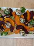 🍁 Herbstlicher Salat 🎃 mit Quinoa - Bällchen