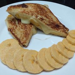 A picture of Cheese Banana Stuffed Bread.