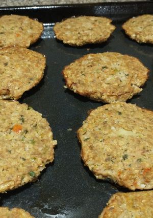 Una foto de Hamburguesas de atún con avena