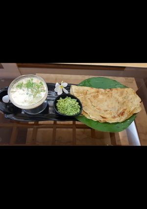 A picture of Wheat flour Dosa.