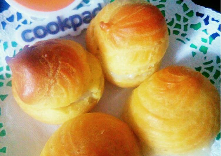 Resep 60.Soes Vla lembut tetap kokoh (bola bola soes pastry) Anti Gagal