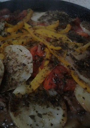 Una foto de Bifes a la criolla