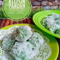 A picture of 84* Klepon Pandan.