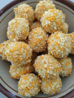 Foto resep Bola2 Ubi ungu isi coklat