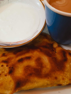 A picture of Square paratha.