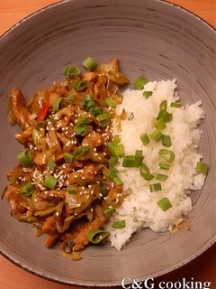 A picture of Pork Stir-Fry with Leeks (Cong Bao Rou Si) C&G.