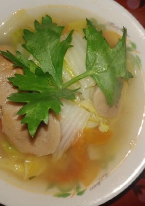 Foto resep Tumis sawi putih bakso