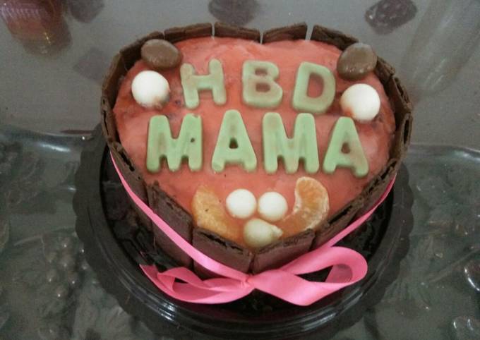 Puding cake kukus ulang tahun