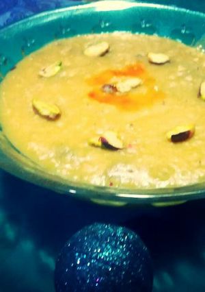 A picture of Moong daal payasam.