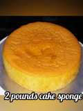 2 pounds sponge cake