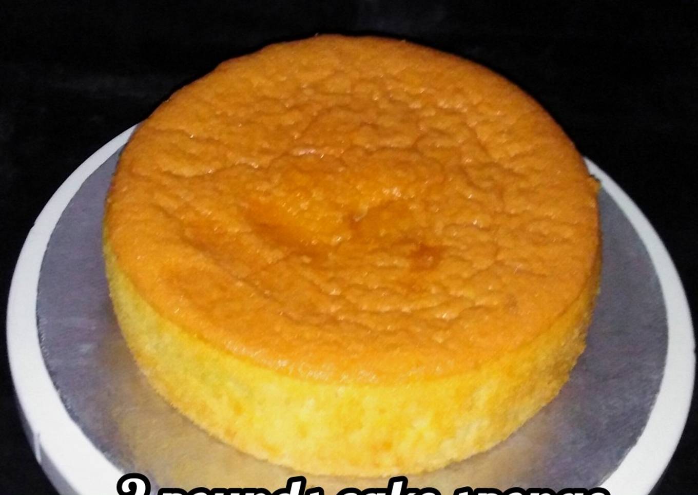 2 pounds sponge cake