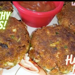 A picture of Made With Leftover Veggies Crunchy Patties / Burger Patty / Veg.