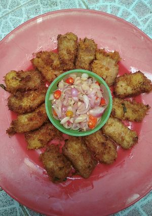 Foto resep Daging goreng kelapa + sambal matah