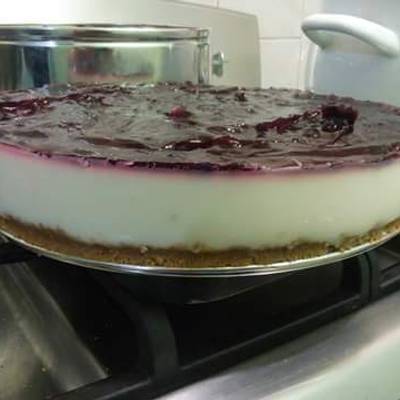 Cheesecake Helado con Zarzamora ? Receta de Gin@- Cookpad