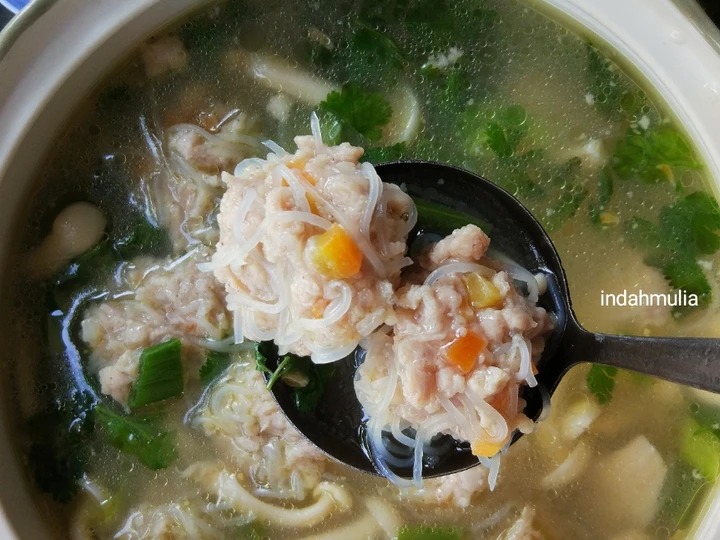Langkah Mudah untuk Membikin Resep Sup Bakso Ayam Soun yang Menggugah Selera Anti Ribet, Sempurna