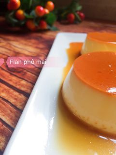 Hình của món Bánh Flan Phô Mai.