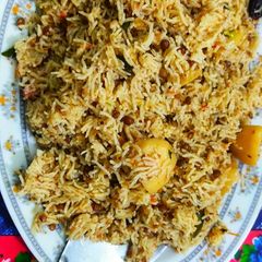 A picture of Dal Masoor pulao.