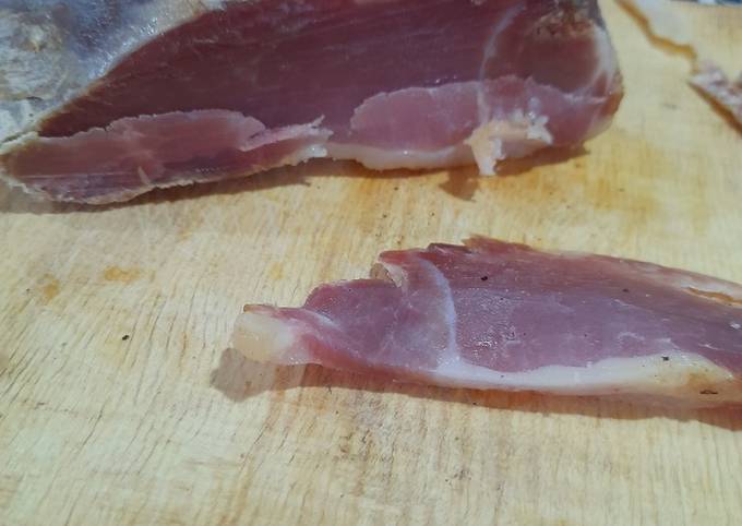 Jamón crudo casero Receta de Giorgina Calfiqueo- Cookpad