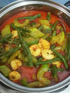 Foto resep Gulai udang timun kacang panjang