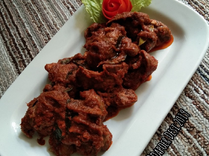 Resep Rendang ati ampela yang Bikin Ngiler