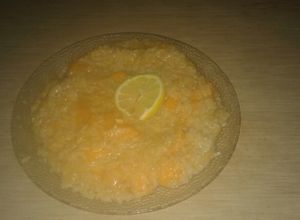 Una foto de Arroz con albaricoques