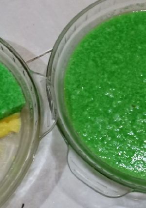 Foto resep Puding lumut vla custard
