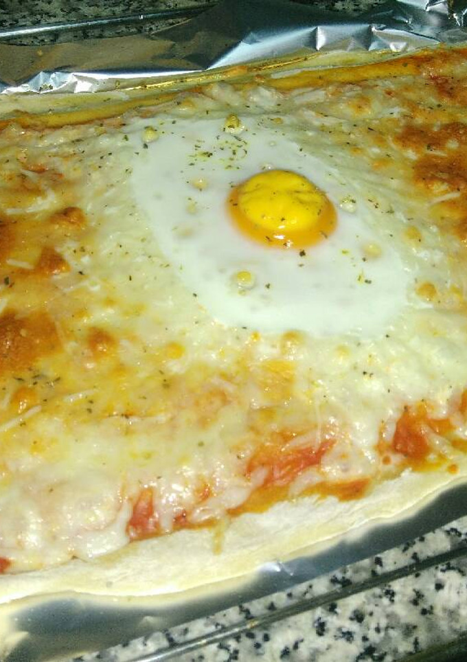 Una foto de Masa de pizza (sin levadura)🍕